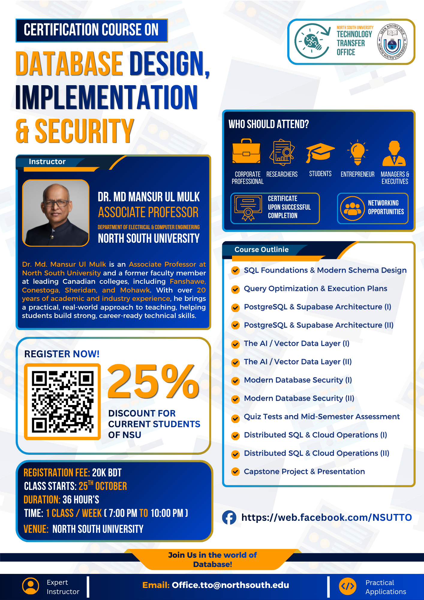 Certification Course on Database Design, Implementation & Security