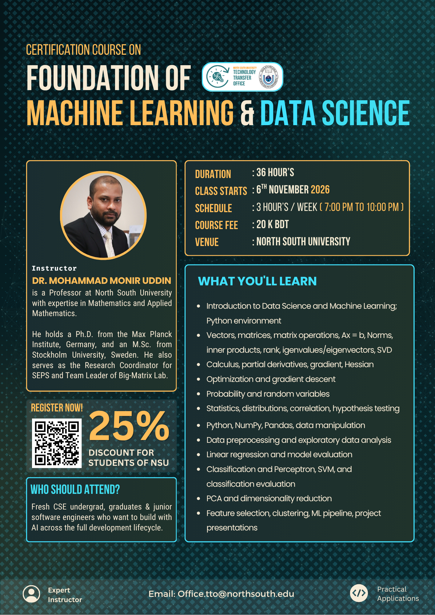 Foundation of Machine Learning & Data Science